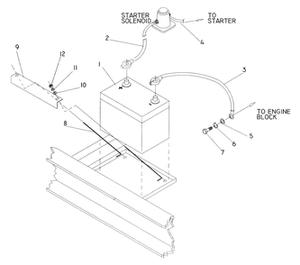 Part Location Diagram of 38804M Generac Cable, Battery (Red)-21-inch Long