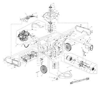 Part Location Diagram of 0J93540ST03 Generac Bracket, Foot