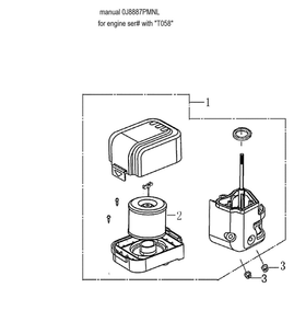 Air Cleaner 2 Diagram and Parts List for 006022-0  Generac Pressure Washer