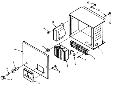 Battery Charger - 2 Amp, 12 Volt Diagram and Parts List for 9303-8  Generac Generator