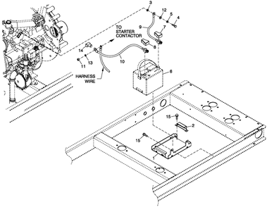 Battery Accessories Diagram and Parts List for HT02524ANAX (6247931)(2011) Generac Generator