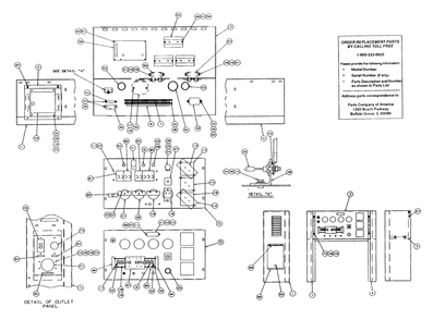 Part Location Diagram of 78144B Generac Guide Rails