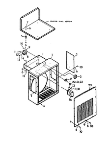 A-C Connection Panel Diagram and Parts List for 9303-1  Generac Generator