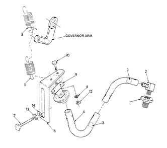 Vacuum Dashpot Diagram and Parts List for 9301-2  Generac Generator