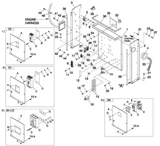 Cpl C2 And C4 Flex Hsb 1 Diagram and Parts List for ET04524JNSN (5708899)(2009) Generac Generator