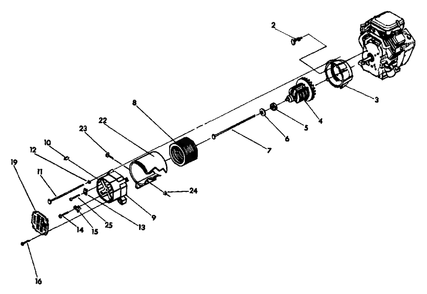 Stator Assembly Diagram and Parts List for MC8000 (9807-0)(9807-0) Generac Generator