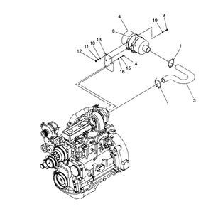 Air Cleaner Diagram and Parts List for 4060-0  Generac Generator