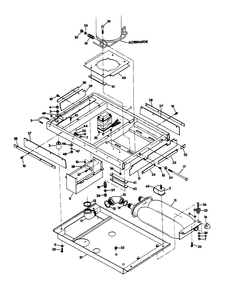 Mounting Base Diagram and Parts List for 6245-1  Generac Generator