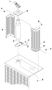 Kit Glass Pack Diagram and Parts List for CT08046ANSN (3507V24654)(2007) Generac Generator