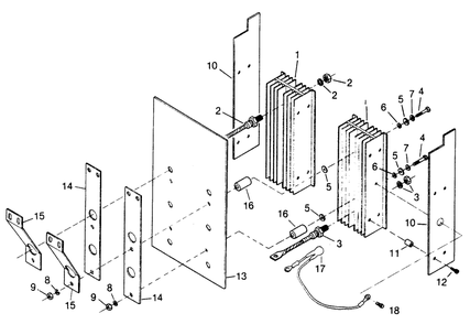 Diode Plate Diagram and Parts List for 1010-B  Generac Welder