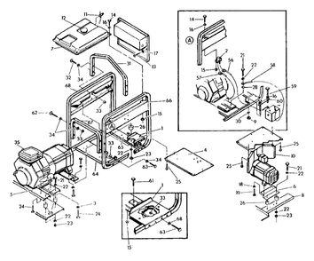 Cradle Diagram and Parts List for MC1259 (0640-0)(0640-0) Generac Generator