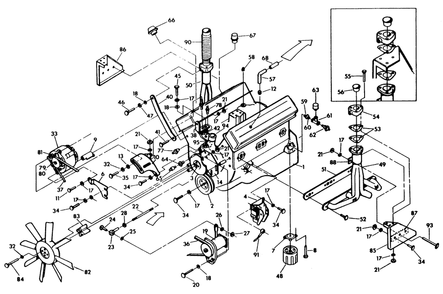 Part Location Diagram of 65934 Generac Governor