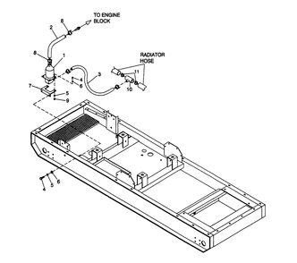 Block Heater Diagram and Parts List for 4363-1  Generac Generator