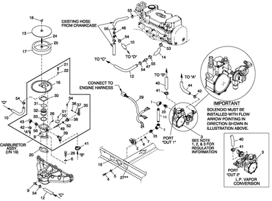 Fuel System Ng/Lpv 1.6l C1 Cpl Diagram and Parts List for 0053381 (4646775 - 4840025)(2007) Generac Generator