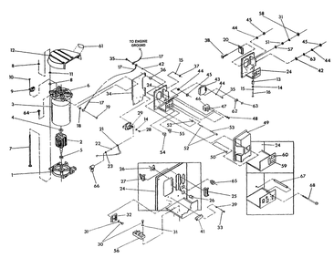 Alternator And Panel Diagram and Parts List for 0916-0  Generac Generator
