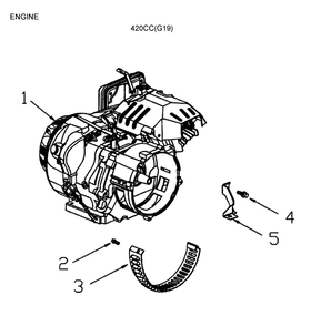 Engine Diagram and Parts List for 5943-5  Generac Generator