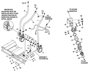 Fuel Nat. Gas C4 Diagram and Parts List for QT06030ANSN (4361373 - 5017502)(2008) Generac Generator