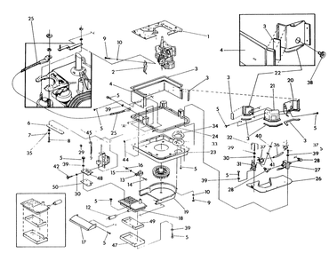 Engine Sheet Metal Diagram and Parts List for 9629-0  Generac Generator