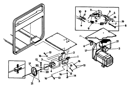 Idle Control No. 71320 Diagram and Parts List for C8000 (5564-2)(5564-2) Generac Generator