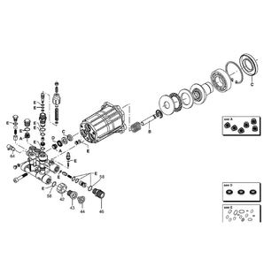 Pump Diagram and Parts List for 006022-0  Generac Pressure Washer