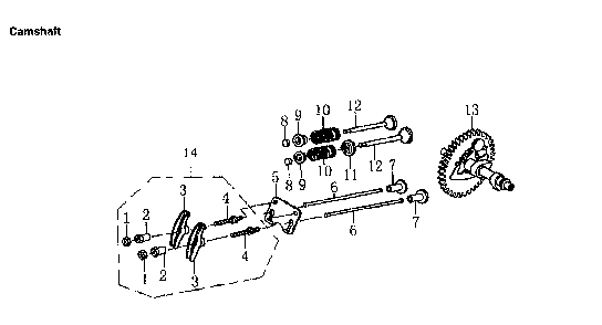 Part Location Diagram of 0J35220120 Generac Assembly Rocker Arm