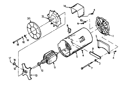 A-C Generator (10/95) Diagram and Parts List for HD3000 (9092-1)(9092-1) Generac Generator