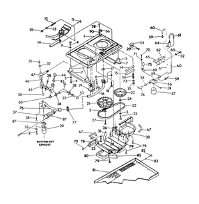 Base And Pulley Diagram and Parts List for 0443-0  Generac Generator