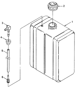 Fuel Tank Diagram and Parts List for 8338-2  Generac Welder