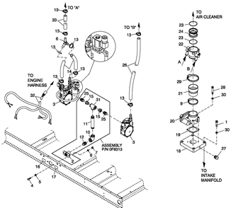 Fuel Natural Gas 4.6l G3 80kw Diagram and Parts List for CT08046ANSN (3507V24654)(2007) Generac Generator
