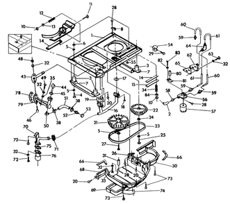 Base And Pulley Diagram and Parts List for 0865-0 8kw Generac Generator