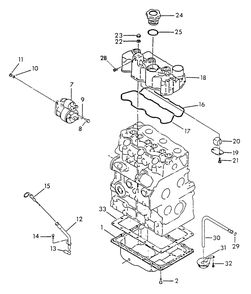 Top Cover, Oil Pan And Starter Motor Diagram and Parts List for 9410-0 (Np80d)(Rv Gen) Generac Generator
