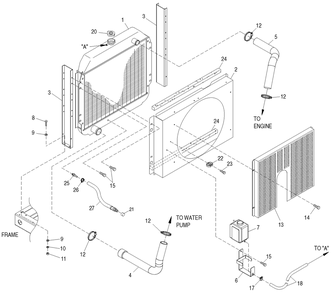 Ev Radiator 3.0l G3 Hsb Diagram and Parts List for 0049482 (3997146 - 4047243)(2004) Generac Generator