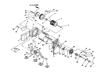 Generator Diagram and Parts List for 9134-8  Generac Generator