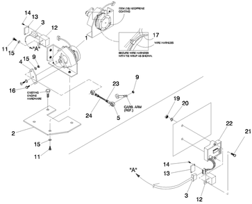 Electronic Governor Diagram and Parts List for 0047481 (3768061 - 3813080)(2003) Generac Generator