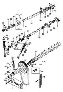 Valve System Assembly Diagram and Parts List for 6962-4  Generac Welder