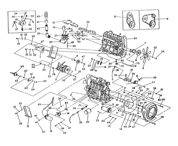 Engine Parts Diagram and Parts List for 0591-1  Generac Generator