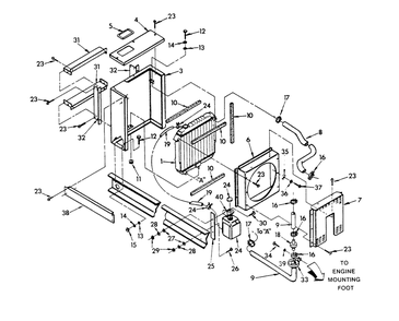 Part Location Diagram of 77432 Generac Radiator Support