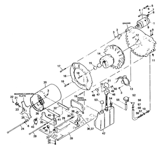 Alternator, Ignition And Oil Systems Diagram and Parts List for 6897-3  Generac Generator
