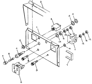Control Panel No. 61795 Diagram and Parts List for H2450 (8750-2)(8750-2) Generac Generator
