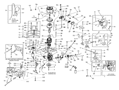 Generator Diagram and Parts List for 0802-0  Generac Generator