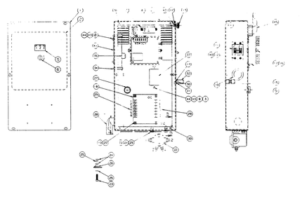 Control Panel Diagram and Parts List for 9382-0  Generac Generator
