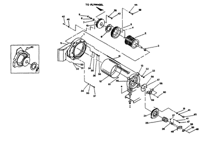 Generator Diagram and Parts List for 9399-2  Generac Generator