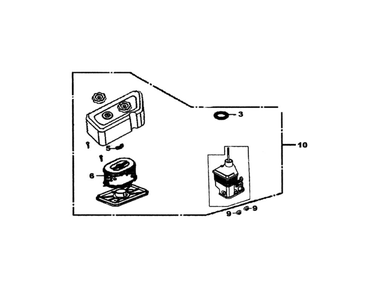 Air Cleaner Diagram and Parts List for 005993-0  Generac Pressure Washer