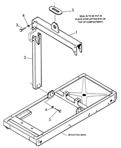Center Lift Diagram and Parts List for 9467-0  Generac Generator