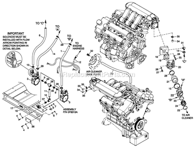 Fuel System Nat. Gas 3.0l G14 Diagram and Parts List for QT06030KNAN (4939531)(2008) Generac Generator