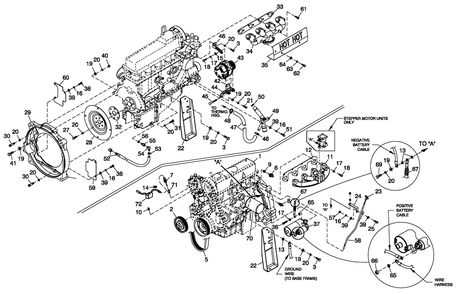 Engine Common Parts 2.5l Diagram and Parts List for 0052141 (4398943 - 4434963)(2006) Generac Generator