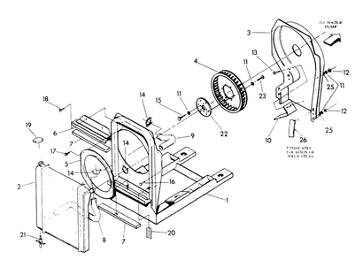 Part Location Diagram of 82603 Generac Ring, Fan Inlet