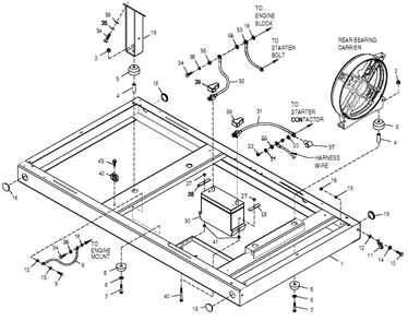 Part Location Diagram of 0536210214 Generac Assembly Wire 15.0-inch