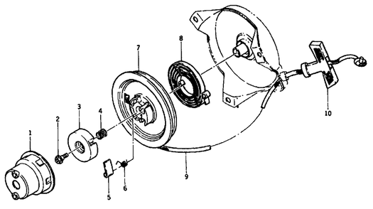Recoil Starter - 5 Horsepower Kawasaki Engine Diagram and Parts List for G2450 (8773-0)(8773-0) Generac Generator