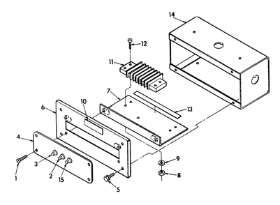 Annunciator Panel Diagram and Parts List for 9445-0  Generac Generator